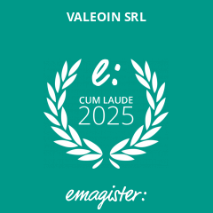 Badge Certificazione Emagister Cum Laude -  Valeoin